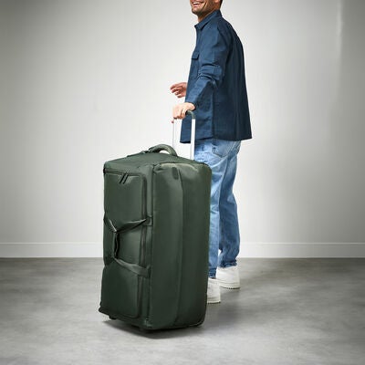Lipault Foldable Plume Wheeled Duffle (78/29) in the color Khaki.
